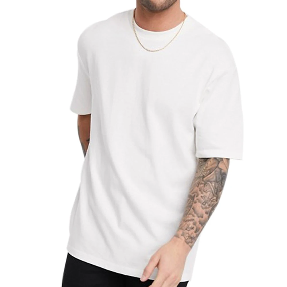 

High Quality Loose 230gsm 100% Cotton Tshirts Oversized Custom Logo Plain Mens Blank T Shirt, Customized color