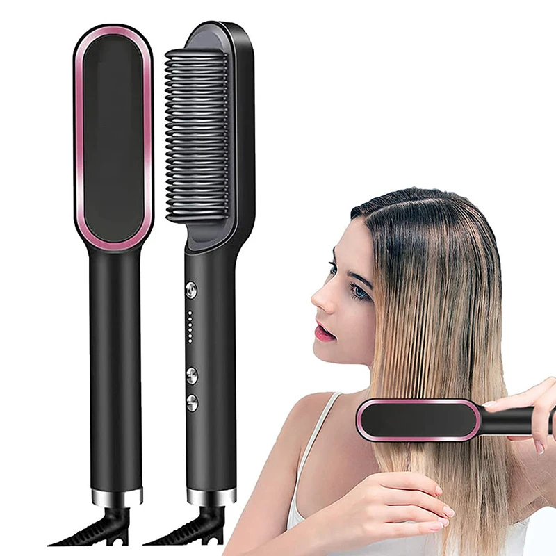 

Beard Straightener Brush Professional Anion Hair Straightener Comb Electric Heating Straightener Heated Electric Comb