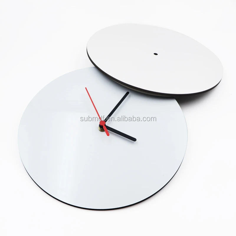 

wholesale blank sublimation MDF wall clock for printing