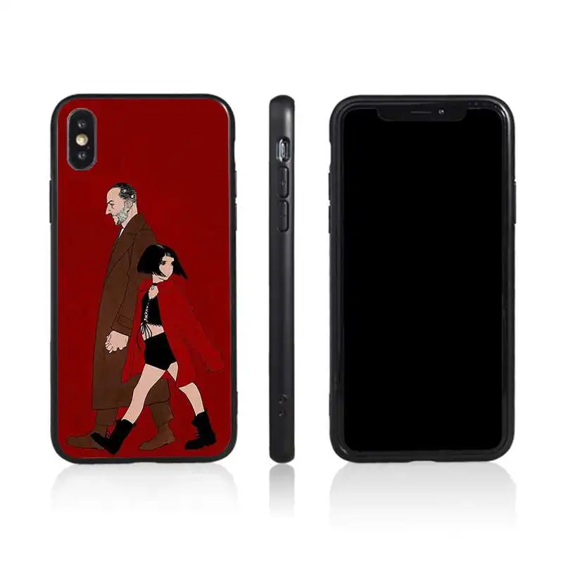 

Leon Matilda Natalie Portman Movie Poster tpu phone case for Samsung, Black