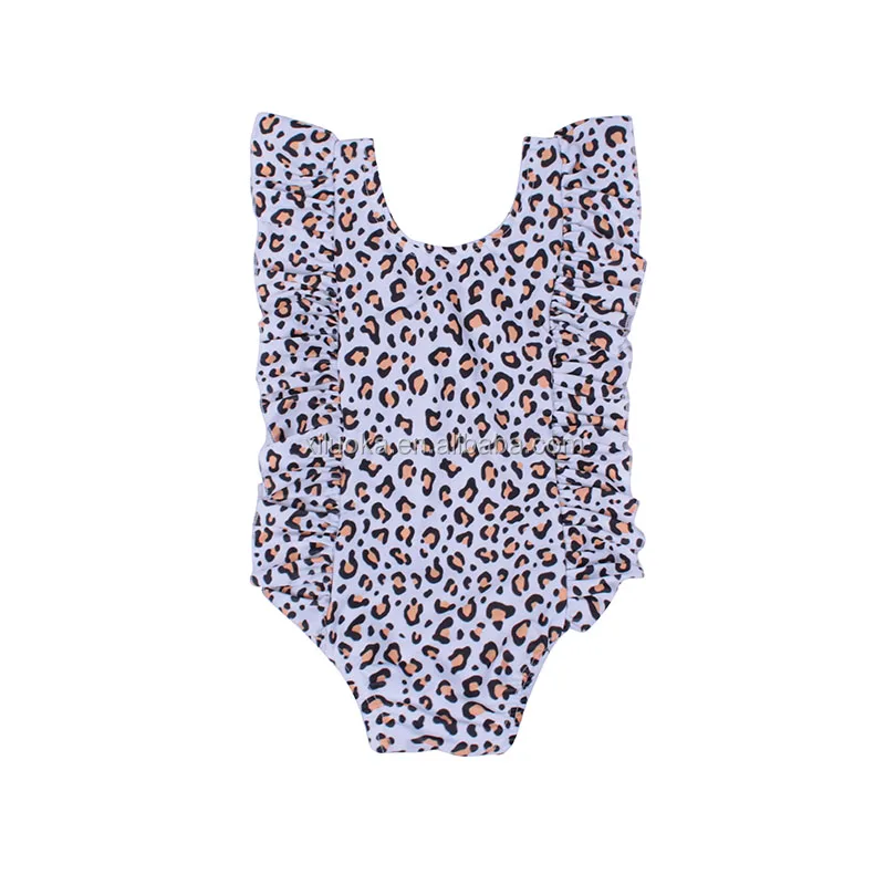

Fashion Design Leopard Print Baby Swimwear One Piece Girls Bathing Suit