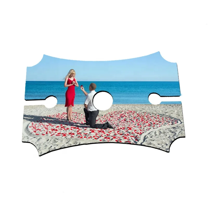 

Hot Selling Personalized Design Printed Wine Candy Sublimation Rectangle Wine Holders, White