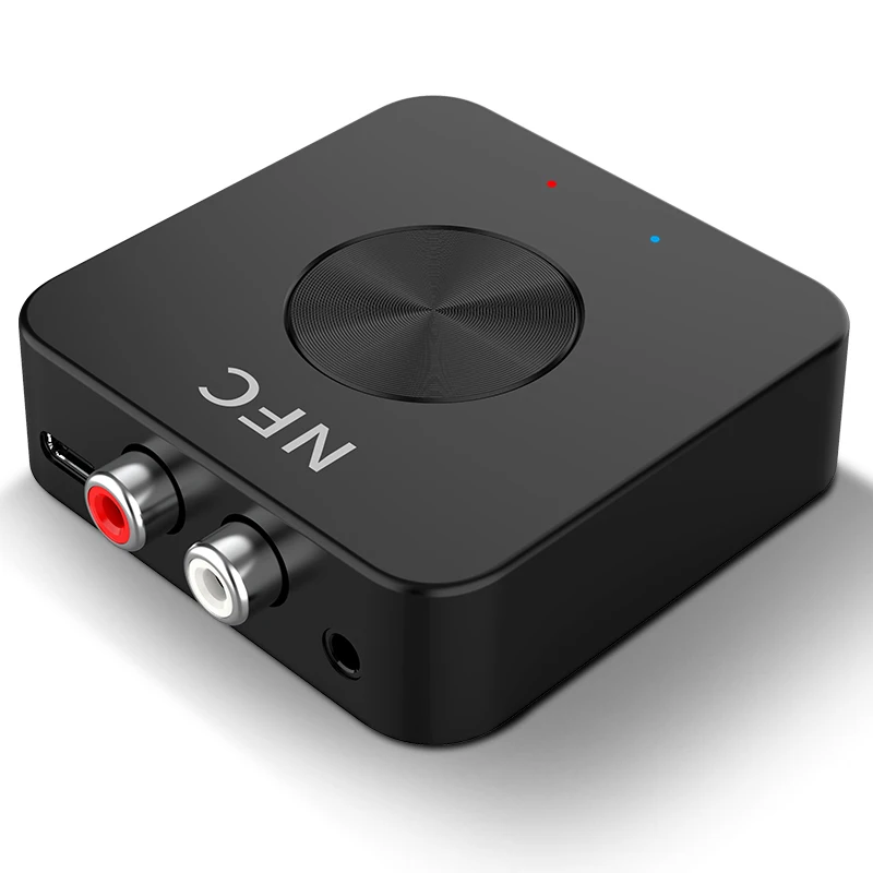 

Version 5.0 Audio Transmitter Receiver AptX 3.5mm Jack Aux RCA Wireless Adapter Stereo Music for TV Car PC Headphone 2 Speaker