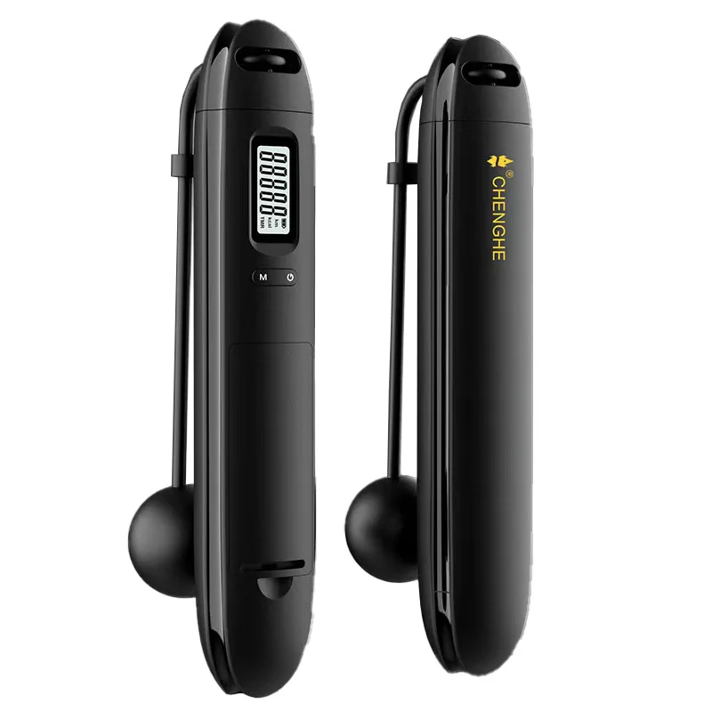 

Custom Logo With Pp Handle Long adjustable weight pvc heavy digital jump rope with Calorie Counter For everyone