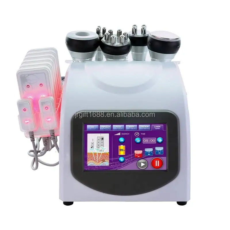 

Body sculpting vacuum RF fat removal machine Unltrasound 6 in 1 vacuum cavitation body slimming machine