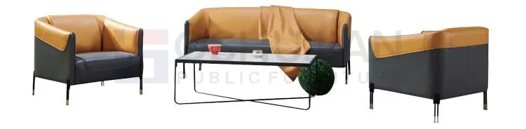 salon furniture waiting sofa modern sofa metal frame