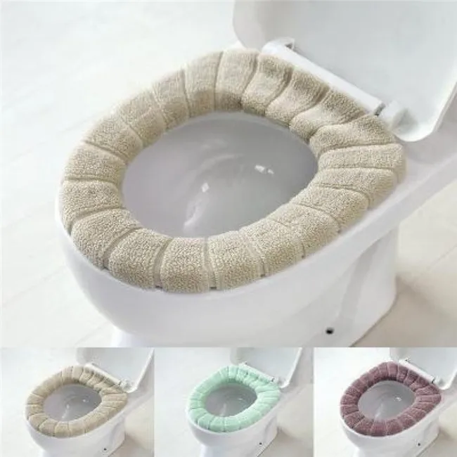 

Warm Soft Toilet Cover Seat Lid Pad Bathroom Closestool Protector Bathroom