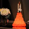 2019 new design space shuttle creative rocket USB led table night light 3D desk print lamp
