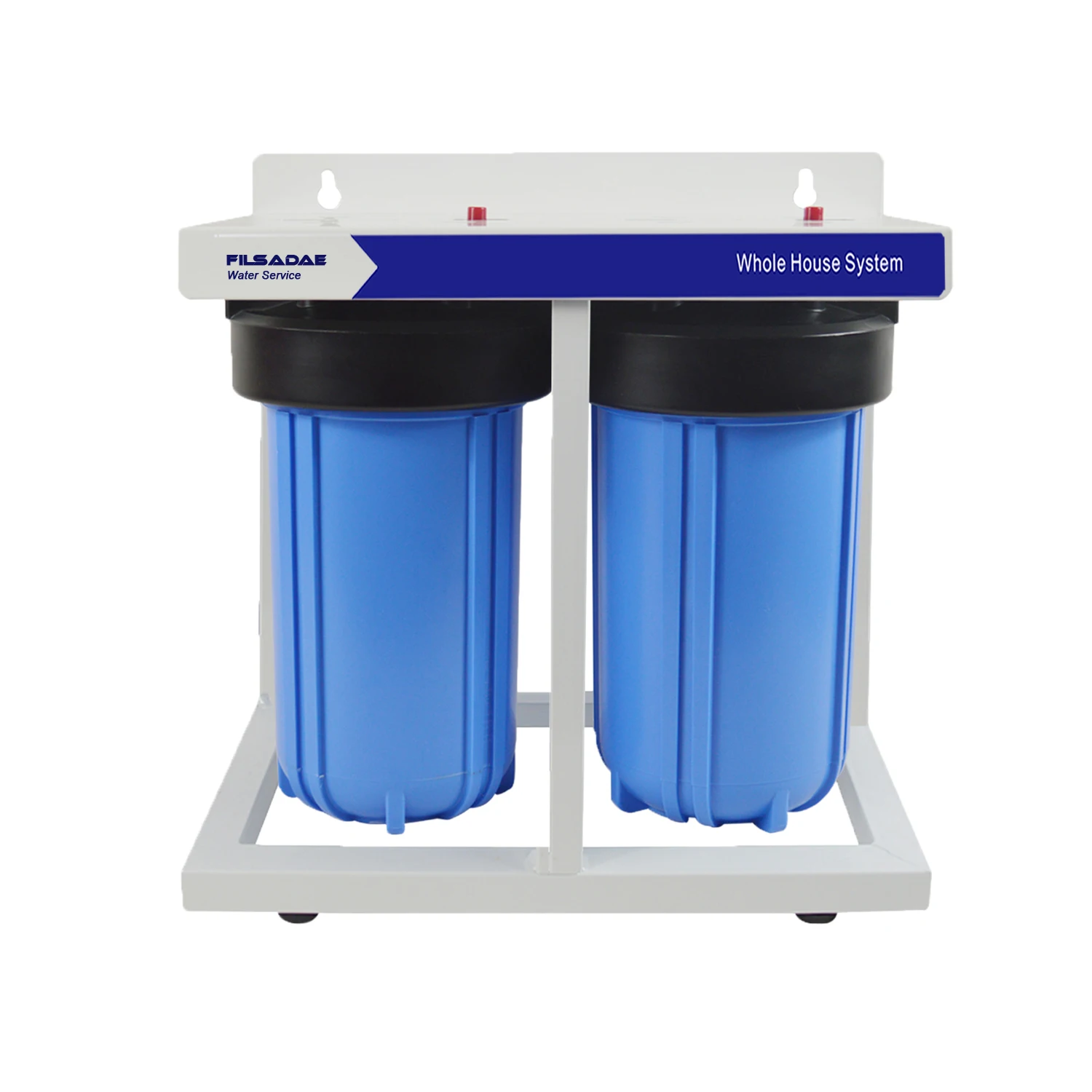 
Dual Stage 20 Inch Big Blue Whole House Water Filtration System 1