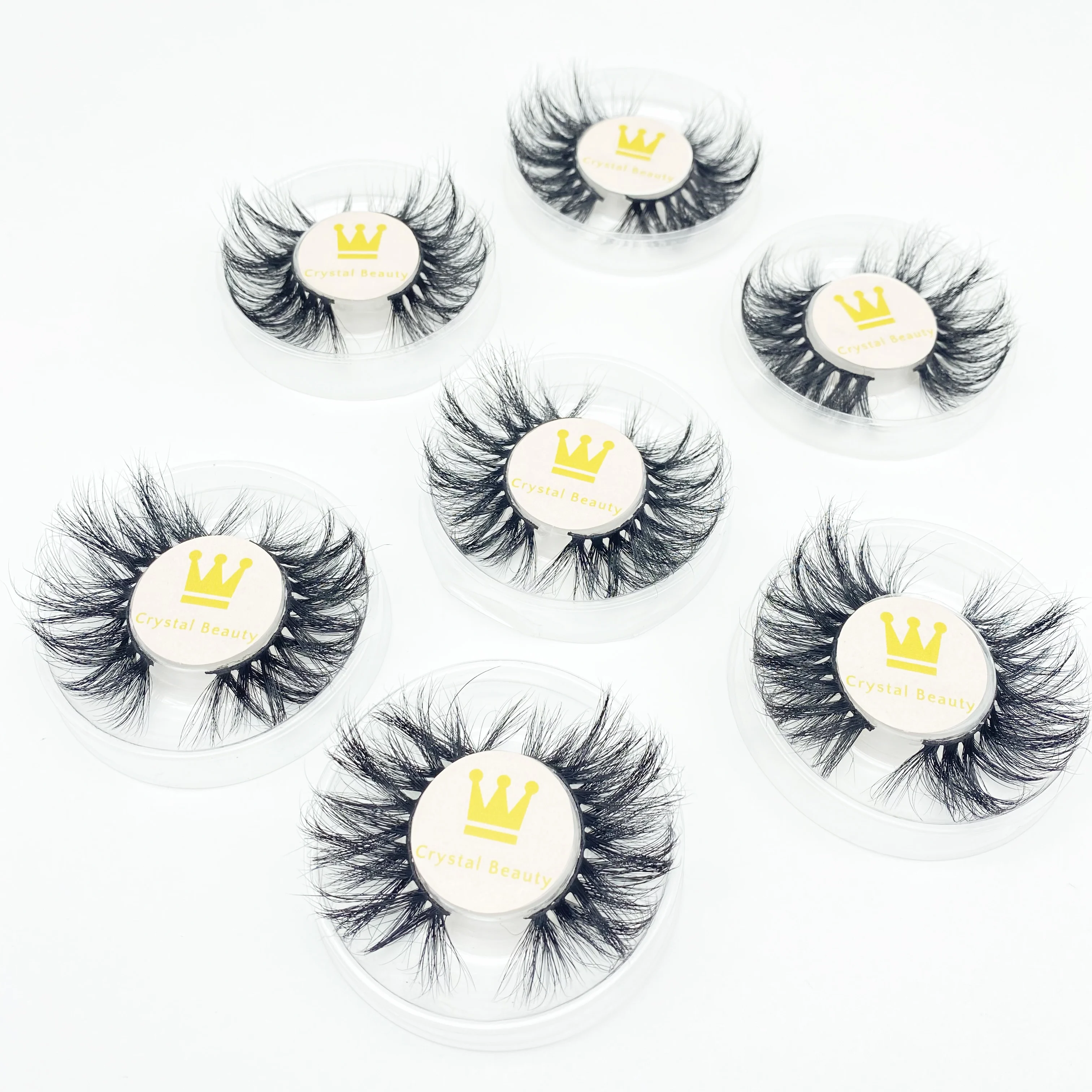 

create your own brand false eye lashes Maker Eyelash Luxury Box wholesale 3d 100% mink full strip mink eyelash vendor, Black color