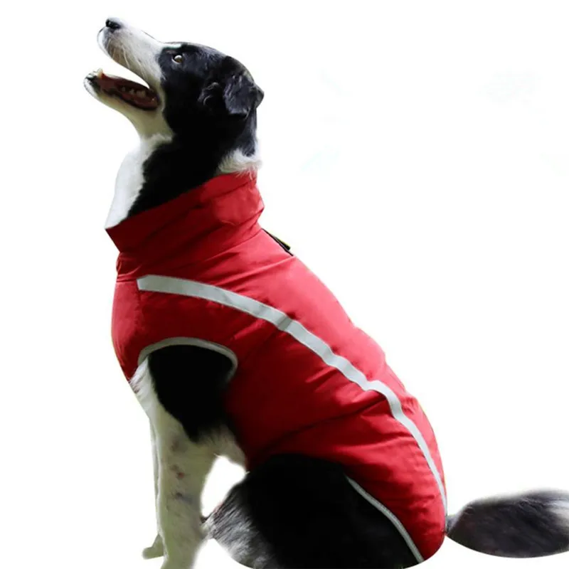 

wholesale outdoor waterproof winter reflective big dog jackets with warm inner fleece fabric, Pink,blue,yellow,red