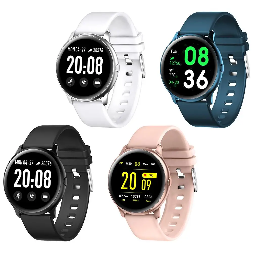 

KW19 Smart Watch Waterproof Blood Pressure Heart Rate Monitor Fitness Tracker Sport Intelligent Wristbands with Retail Box