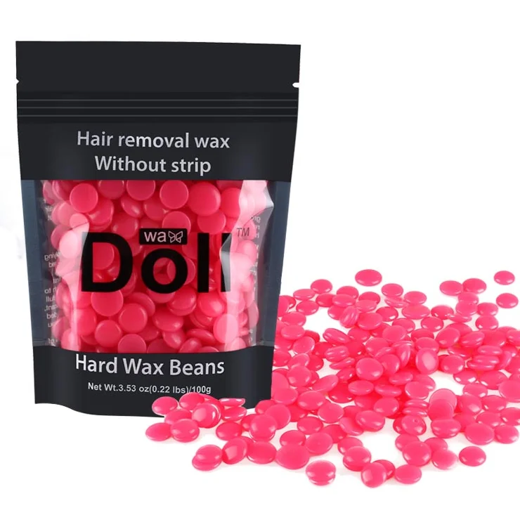 

100g Hot Sell Paper-free fast hair removal wax beans cross-border bikini hard wax wax treatment tablets 10 flavors optional