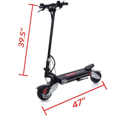 

T8 DDM Zero 8x Pro 52v 26ah Dual Motor L G Battery 1600W Electric Scooter