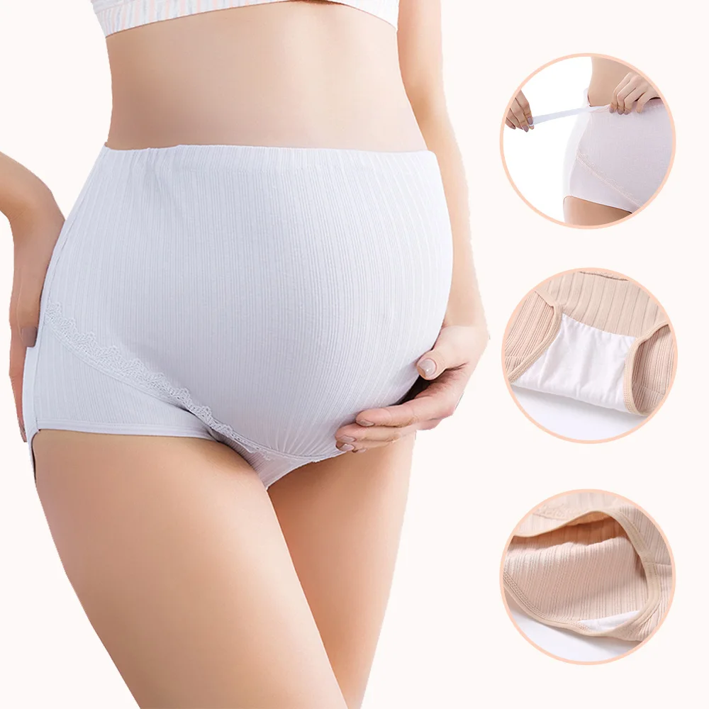 

Wholesale High Quality Pure Cotton High Waist Underpants Underwear for Pregnant Women Maternity Underwear Panties