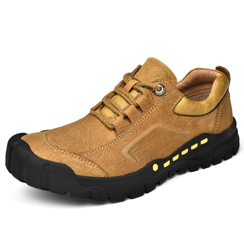 

Genuine Leather Hiking Shoes Men Outdoor Sneakers Men Casual Shoes