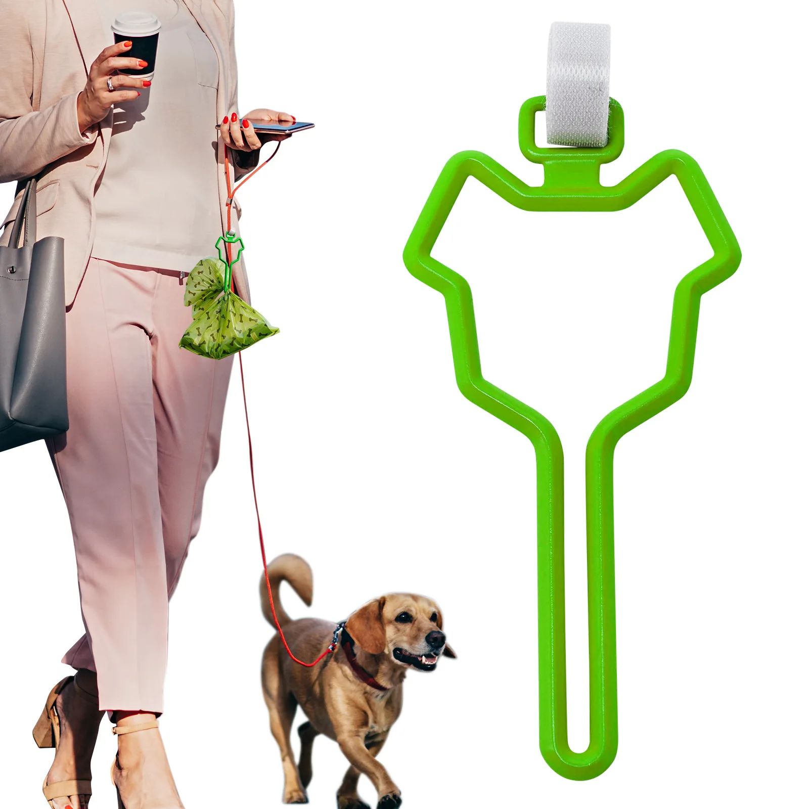 

Wholesale Pet Supplies Dog Hands-Free Clip Pet Garbage Bag Holder Dog Poop Bag Holder, As picture