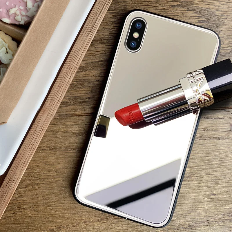 

Luxury Mirror Silicone Case for XIAOMI MI 9 A1 A2 Lite 9T Redmi 9 8A 7A Note 9S 9 8T 8 7 6 Pro Max 4 4X Plating Soft Cover