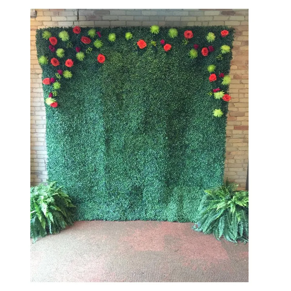 

factory direct price artificial ornamental vertical grass plant for home decorative boxwood panel