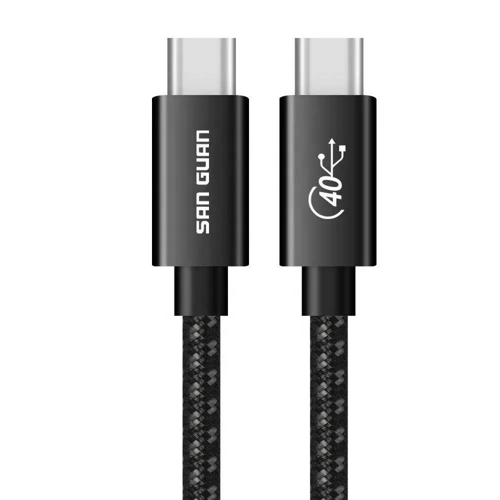 

Coaxial Cable USB 4 100W 40Gbps USB 4.0 Cable Gen3 USB-C 5K@60Hz PD 5A Type C Compatible With Thunderbolt3/4 DP PCle, Black or oem