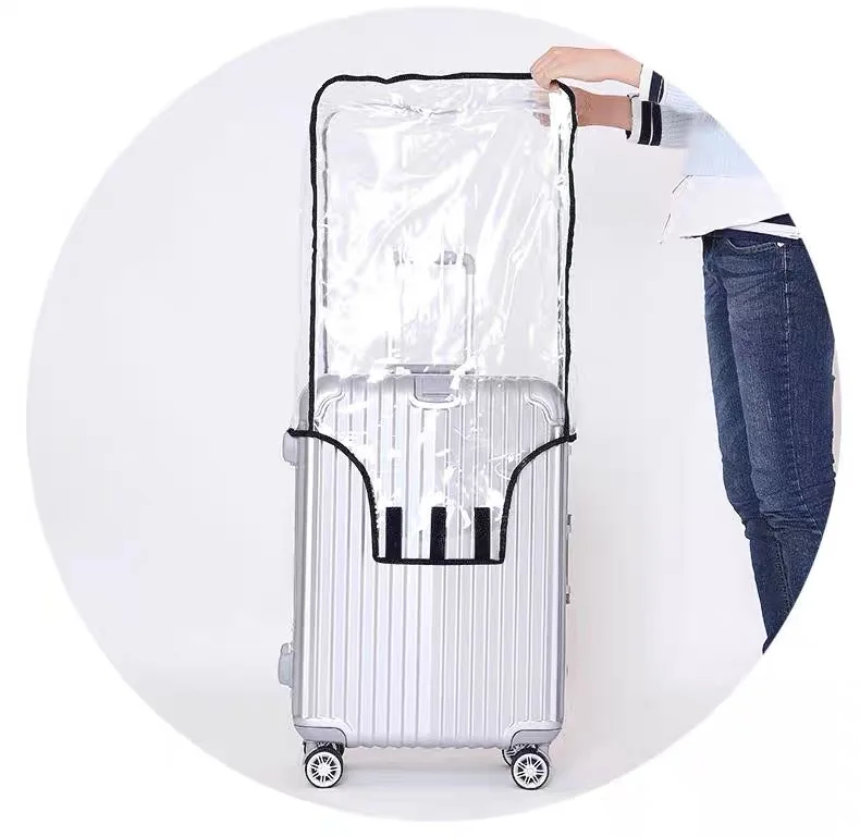 

HUAYI Transparent Luggage Cover Clear PVC Suitcase Cover Protector Travel Waterproof Baggage Cover