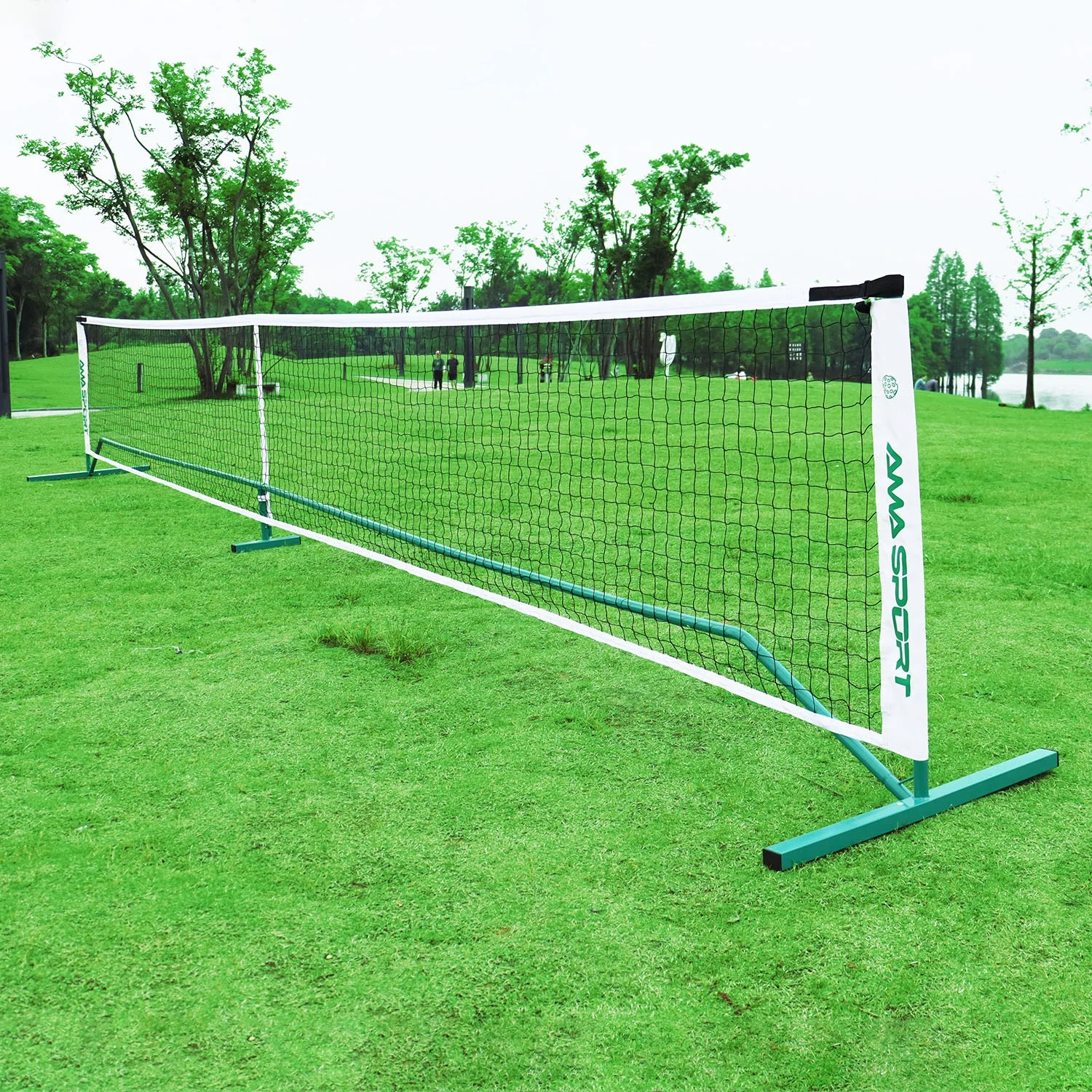 

Manufacturer of oval pickleball net system, Green