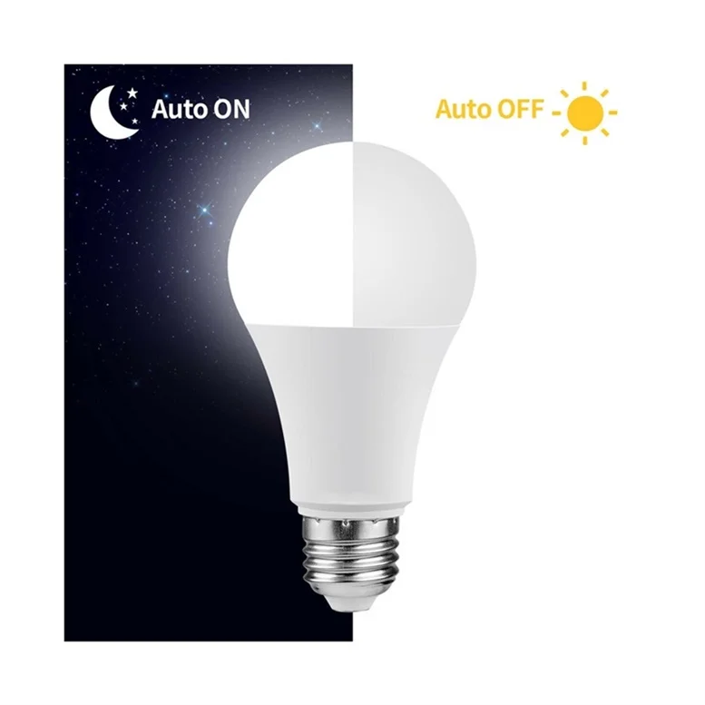 Good price Automatic light control E27/E26/B22 night smart led bulb