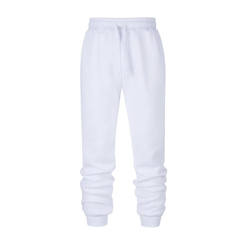 

Custom logo mens track solid color side pocket drawstring brushing warm jogger sweat pants trousers, Available