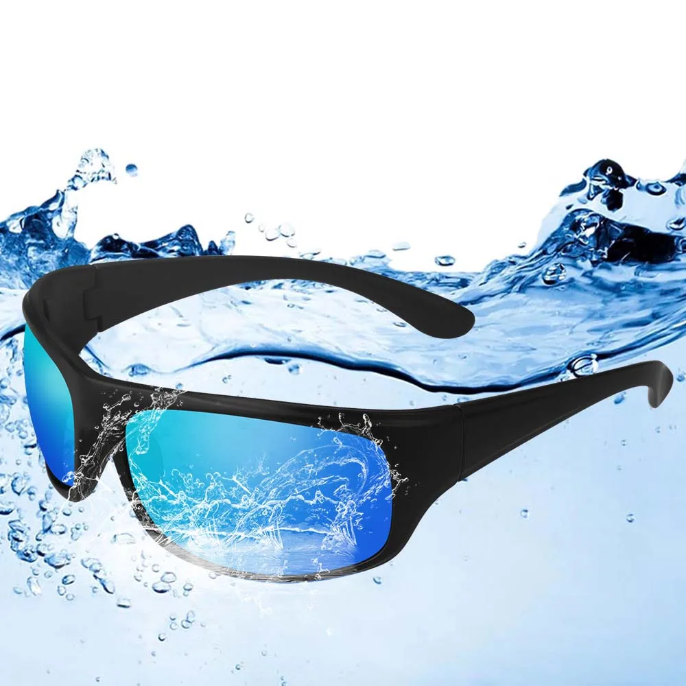 High Quality Designer Floating Polarized Square Sunglasses Light Weight Comfortable Full Rim Durable UV Protection Unisex