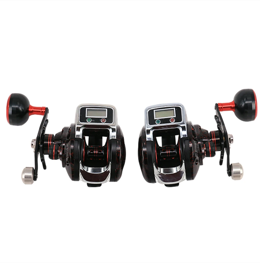 

6.3:1 14+1BB Fishing Reel Left / Right Hand Low Profile Line Counter Fishing Tackle Gear with Digital Display Pesca