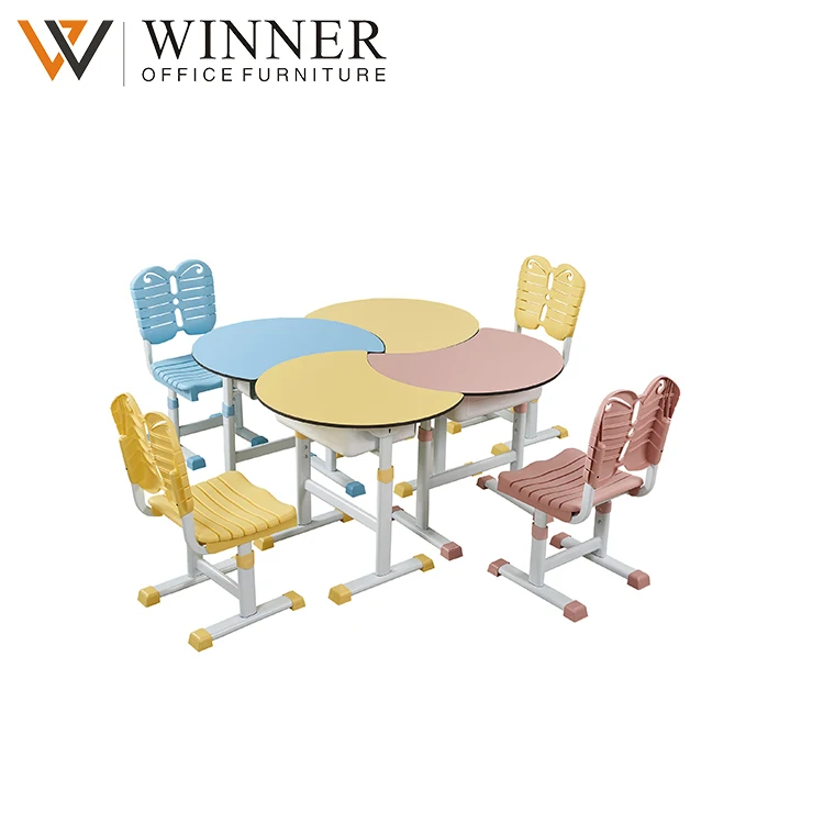 Model Commercial Furniture School Desk And Chair Set Student Plastic Study Chair Classroom Wood With Table Chair for adults