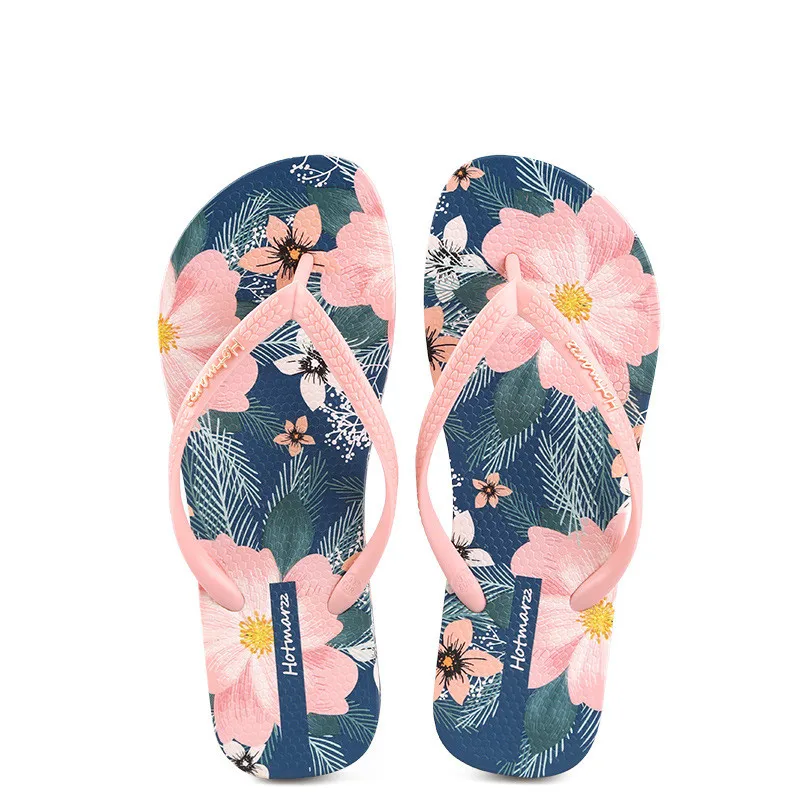 

Hotmarzz flip flops women's antiskid outdoor beach shoes fashion versatile clip foot sandals OEM slippers customization