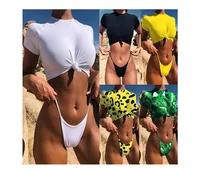 

Wholesale Custom Logo Women Brazilian Sexy sport Swimwear Micro Bikini Girl Sexy