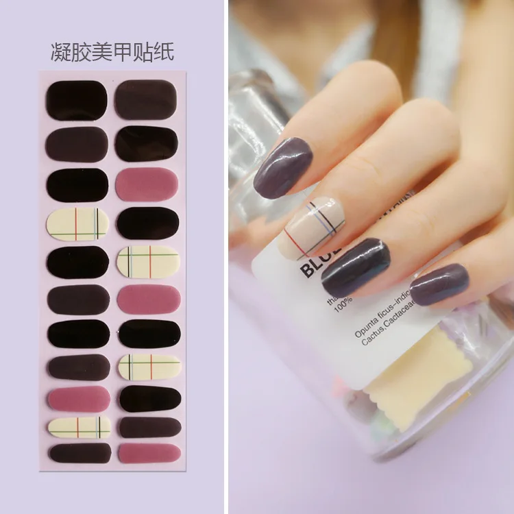

New Nail Paste Gel Decorative Paste 22 Spot Wholesale Process To Send File Strips Nail Paste, Colorful