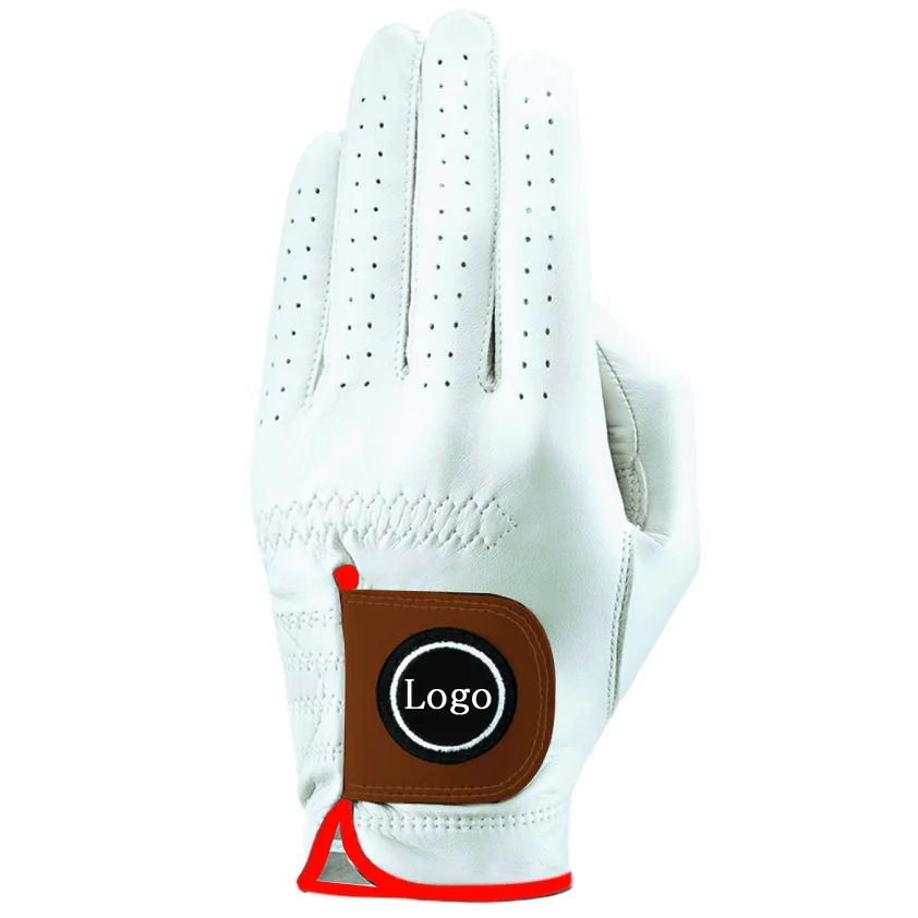 
Custom Logo High Quality Indonesia Cabretta Leather Golf Gloves 