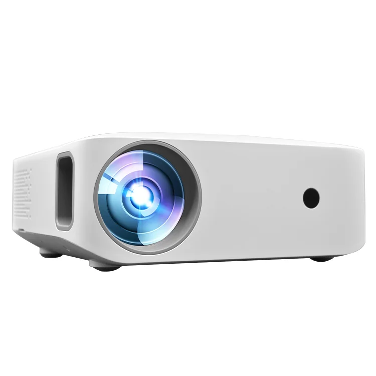 

Mini Projector Led Portable Smart Cinema Video Projector Full HD 1080P for Home Entertainment, White