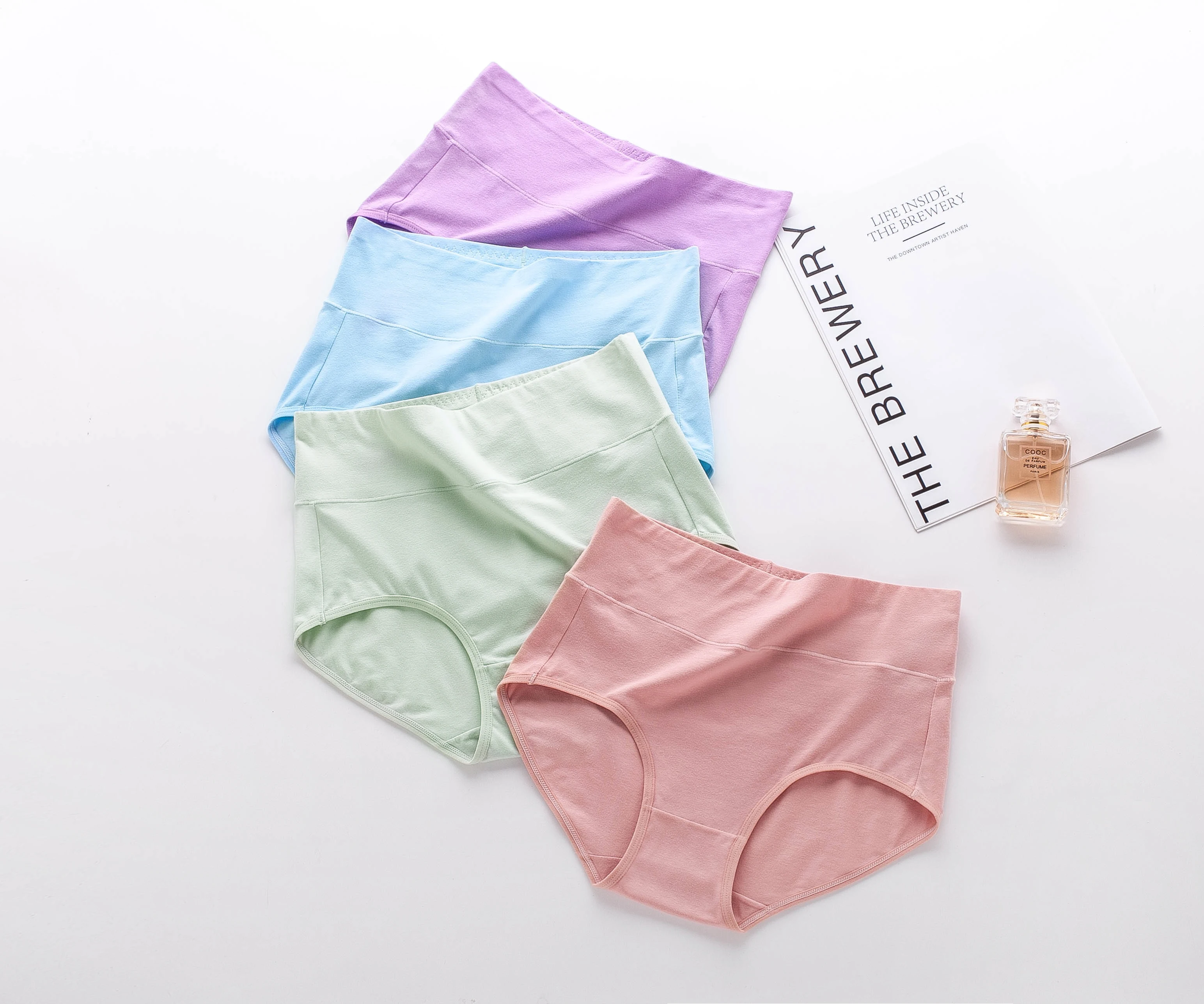 

custom panties High waist women cotton underwear panty lady's Panties