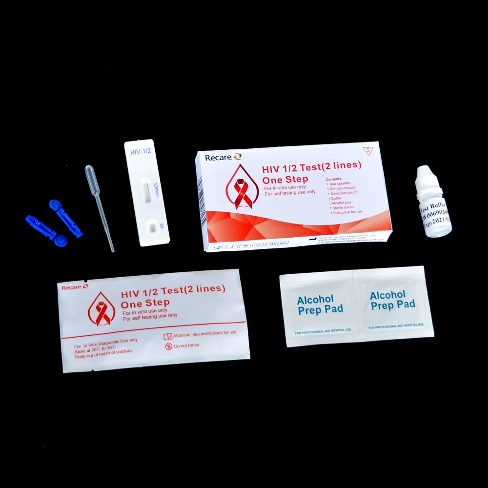 Hiv 1+2 Rapid Test Kits Whole Blood For Home Use With Ce Approved Buy Hiv Home Test Kit,Hiv