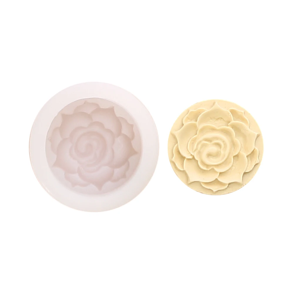 

Round Flower Silicone Soap Molds Mousse Cupcake Silicone Molds Candle Diy Moulds