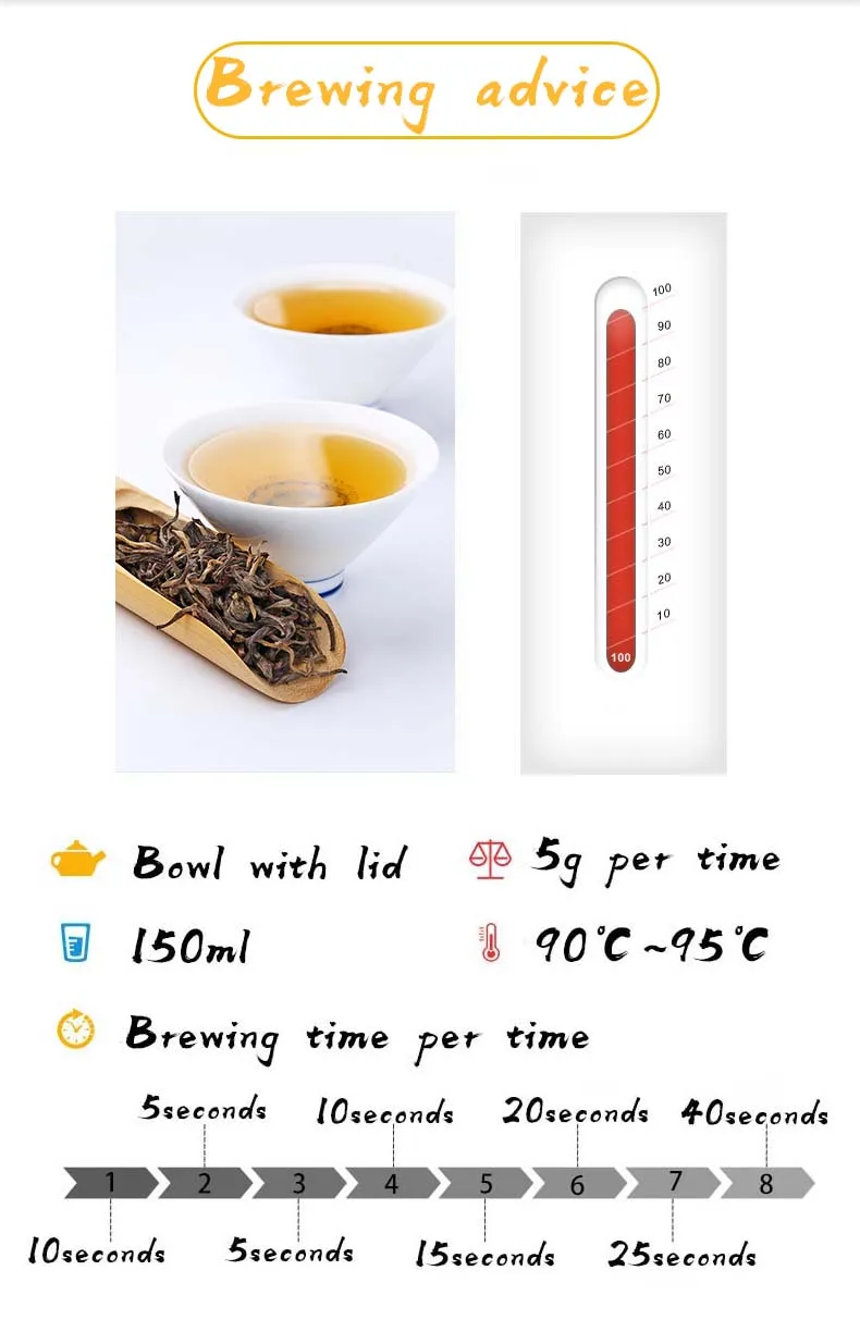 Yunnan Wuliang MiJing Luxury Gift Box Packaging 5g Each Bag Easy Carry Travel Packing Holiday Gift Organic Bagged Yellow Tea - 4uTea | 4uTea.com