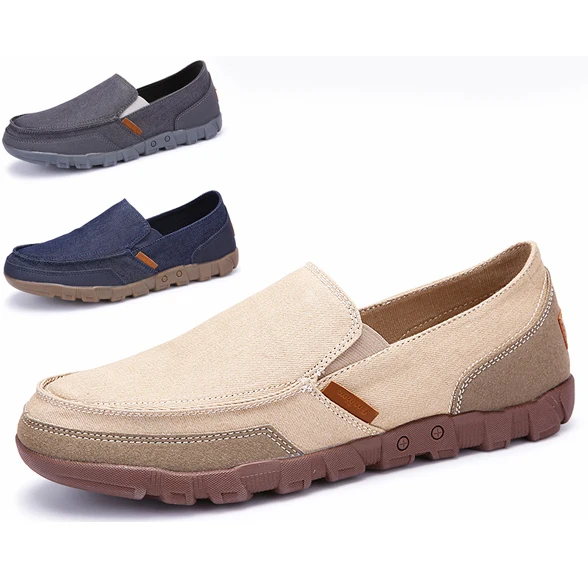 

Men Wholesale Canvas Shoes Loafer Shoes Men Canvas Shoes, Customerized