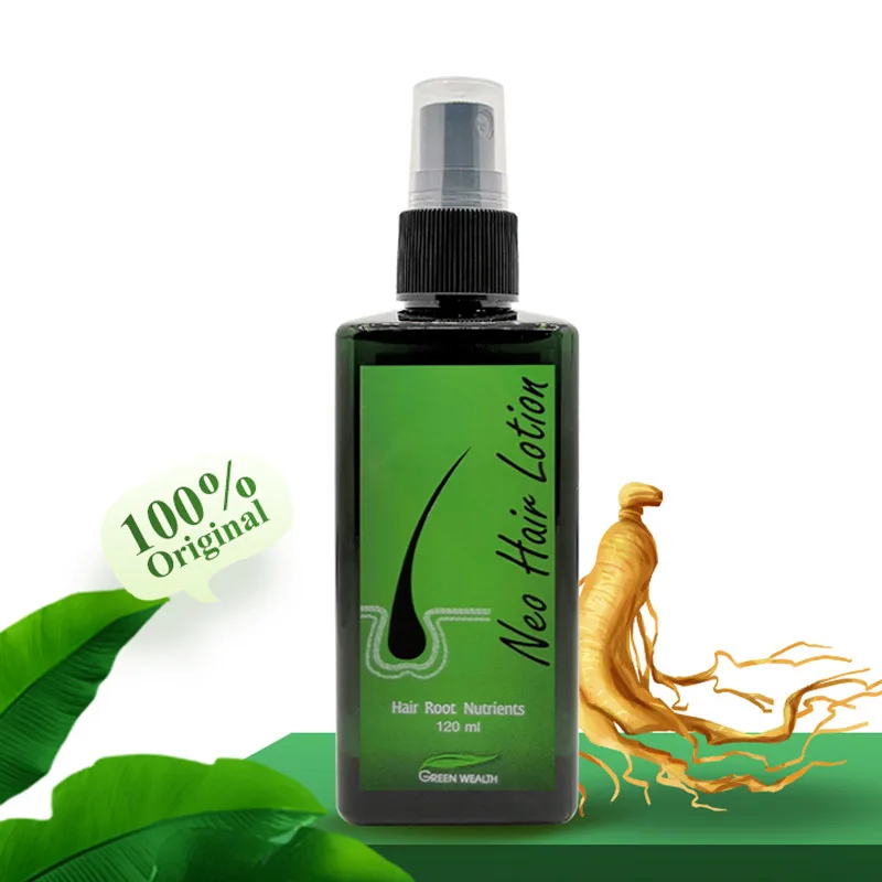 

Neo Hair Lotion Thai natural herbal production to help hair grow again Anti-hair loss products, Green