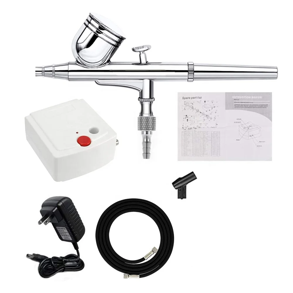 

Black White 12V Mini Spray Makeup Airbrush Compressor Kit For Cake Making Craft Projects Tattoo Model Car Bodies Plastic Kits, Black , white , or customized