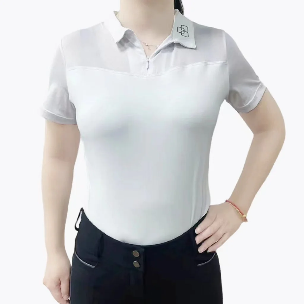 Hot Selling New Arrival Equestrian Show Shirt Fashion Horse Riding Shirt Women Riding T-shirts