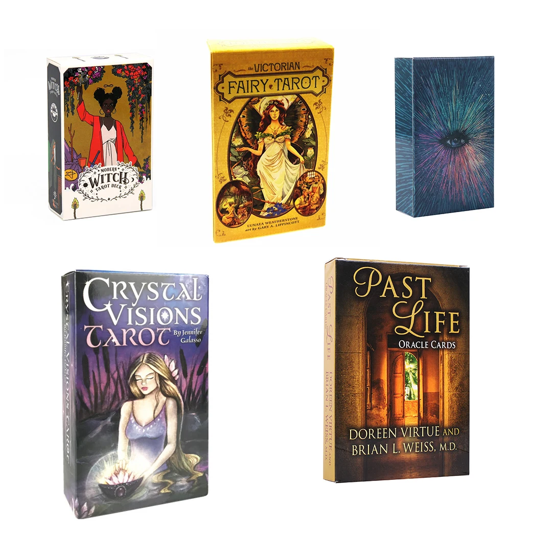 

200 Latest Styles Wholesale English Tarot Card Deck Online Oracle Card with E-Guide Book Divination Board Game