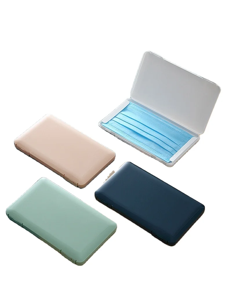 

Portable Mask Box Rectangular Large Dustproof Plastic Face Mask Box for Home Travel Organizer Box