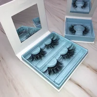 

Wholesale Lashes 25mm Mink Eyelash With Lovely Double Pair Custom Package Lashes3d Box