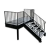 Steel structure non slip sprial staircase grating step with checker plate