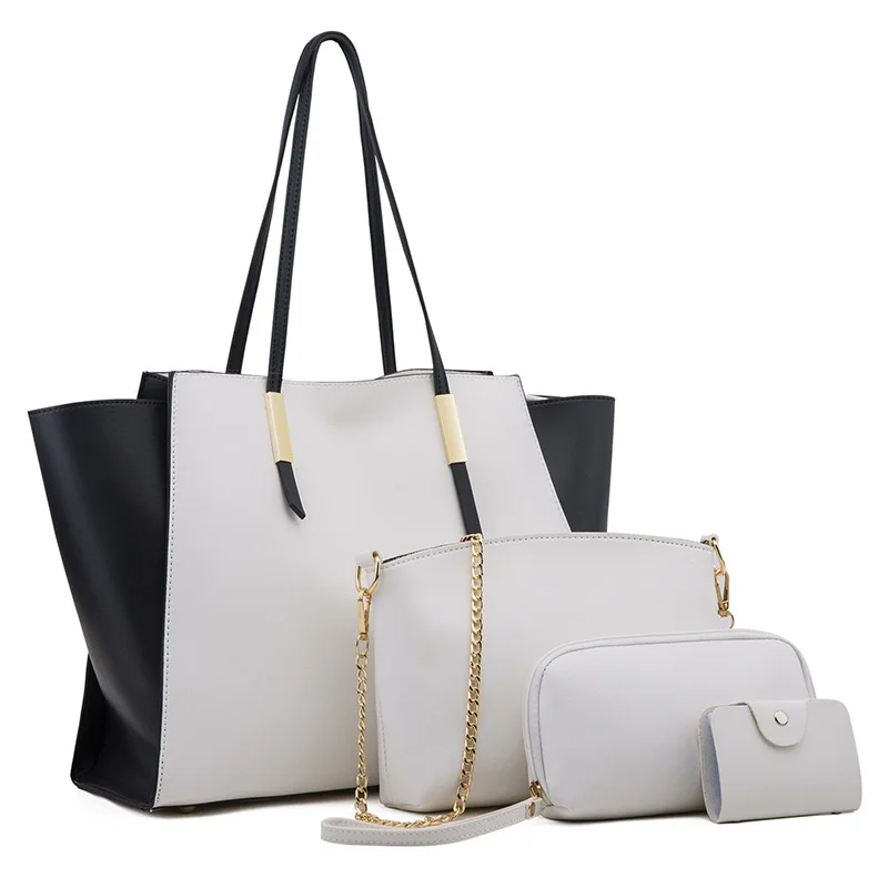 

2021 Factory Direct 4pcs Leather Women Hand Bag Ladies Large Designer Ladies Travel Handbags for Girls