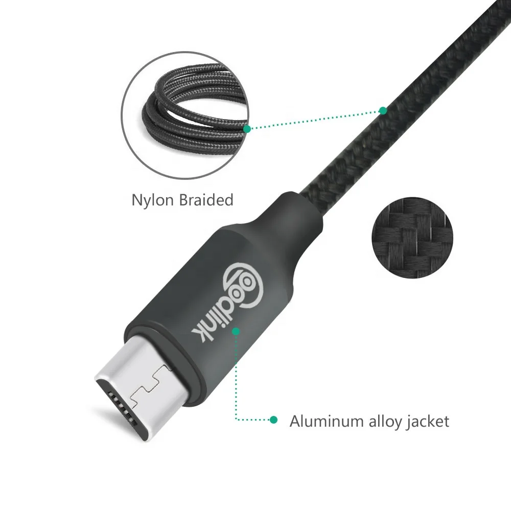 

2M SOCW 2.4A Fasting Charging USB Micro Cable High Fast Charging Phone Cable, Customized color